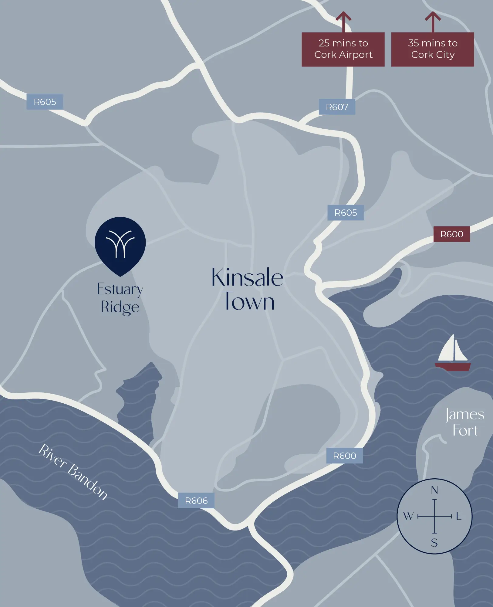 Estuary Ridge Decorative Map